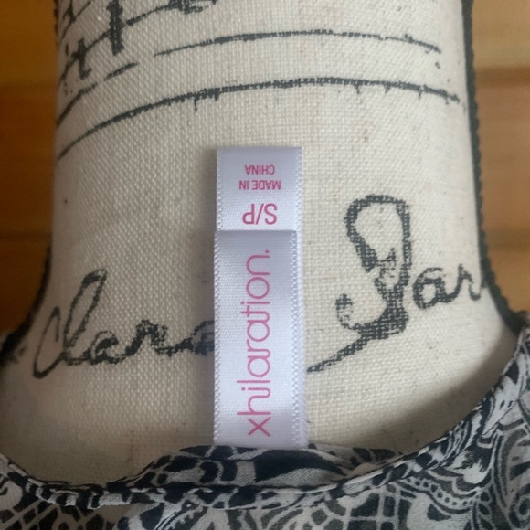 Xhilaration Black and White Bohemian Swim Cover-Up or wear T-Shirt with Jeans - Picture 5 of 6